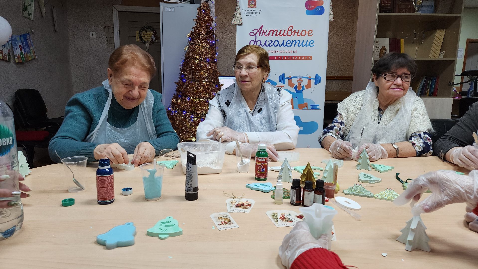 кашира, активное долголетие, творчество, елочные игрушки, гипс, вертикалки,