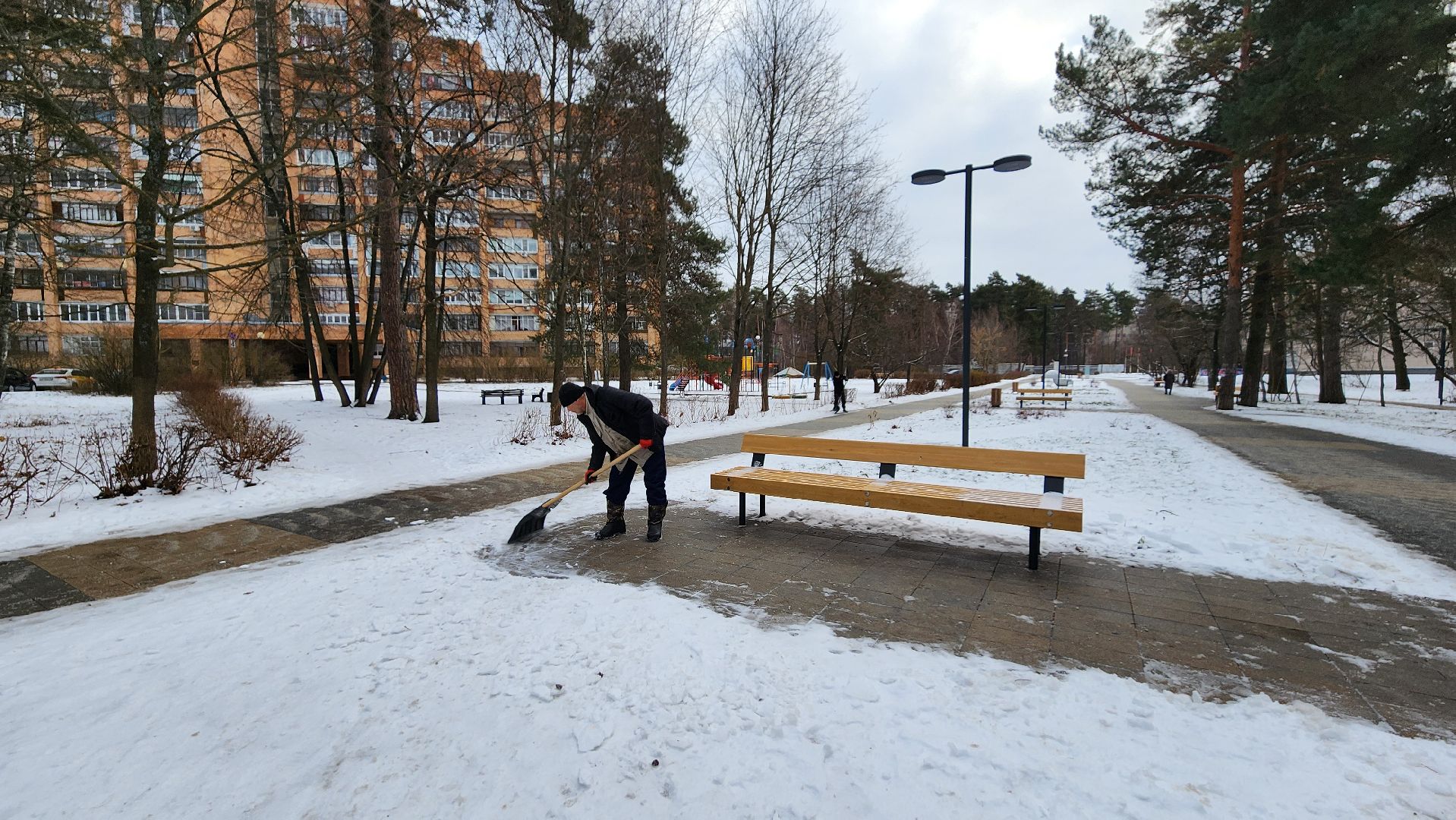 протвино, обход территорий, лесной бульвар, уборка снега, зимнее благоустройство, вертикалки,