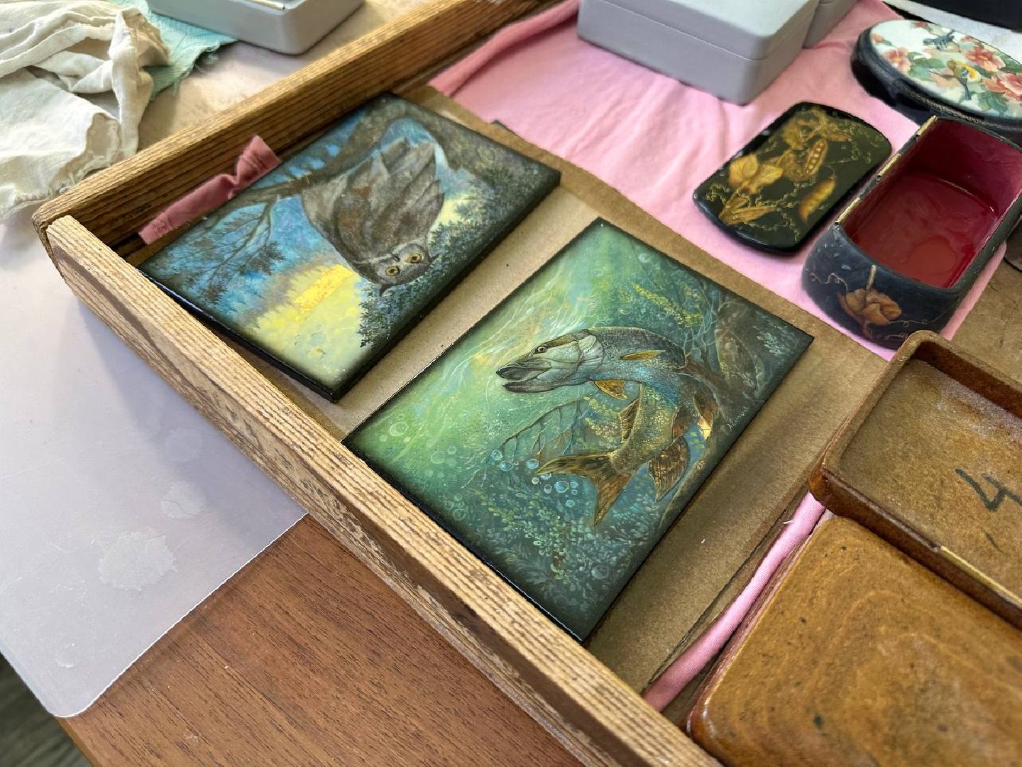 вертикалки, федоскинская роспись,