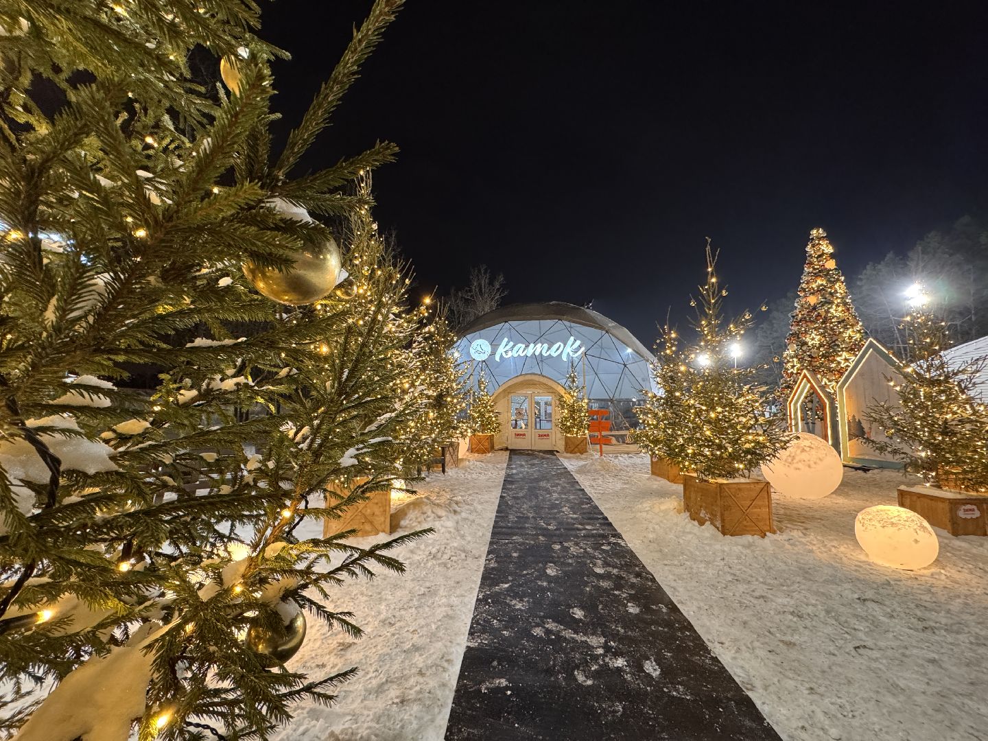 Каток в Одинцово, одинцовский парк культуры спорта и отдыха, зима в подмосковье, Вертикалка,