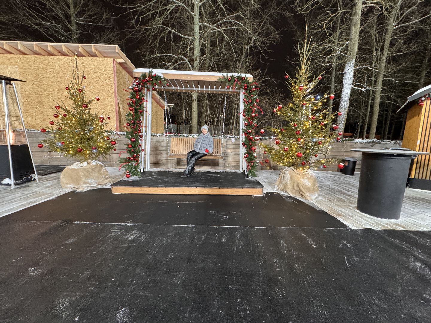 Каток в Одинцово, одинцовский парк культуры спорта и отдыха, зима в подмосковье, Вертикалка,