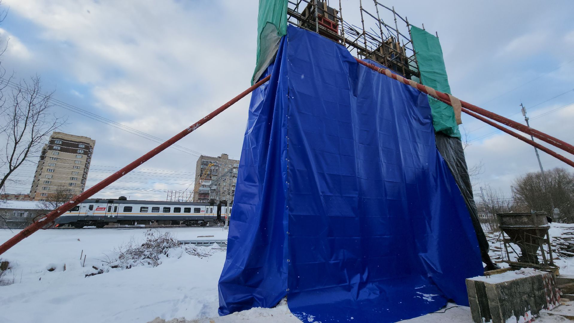 наземный переход, Строительство, Лобня, вертикалки,