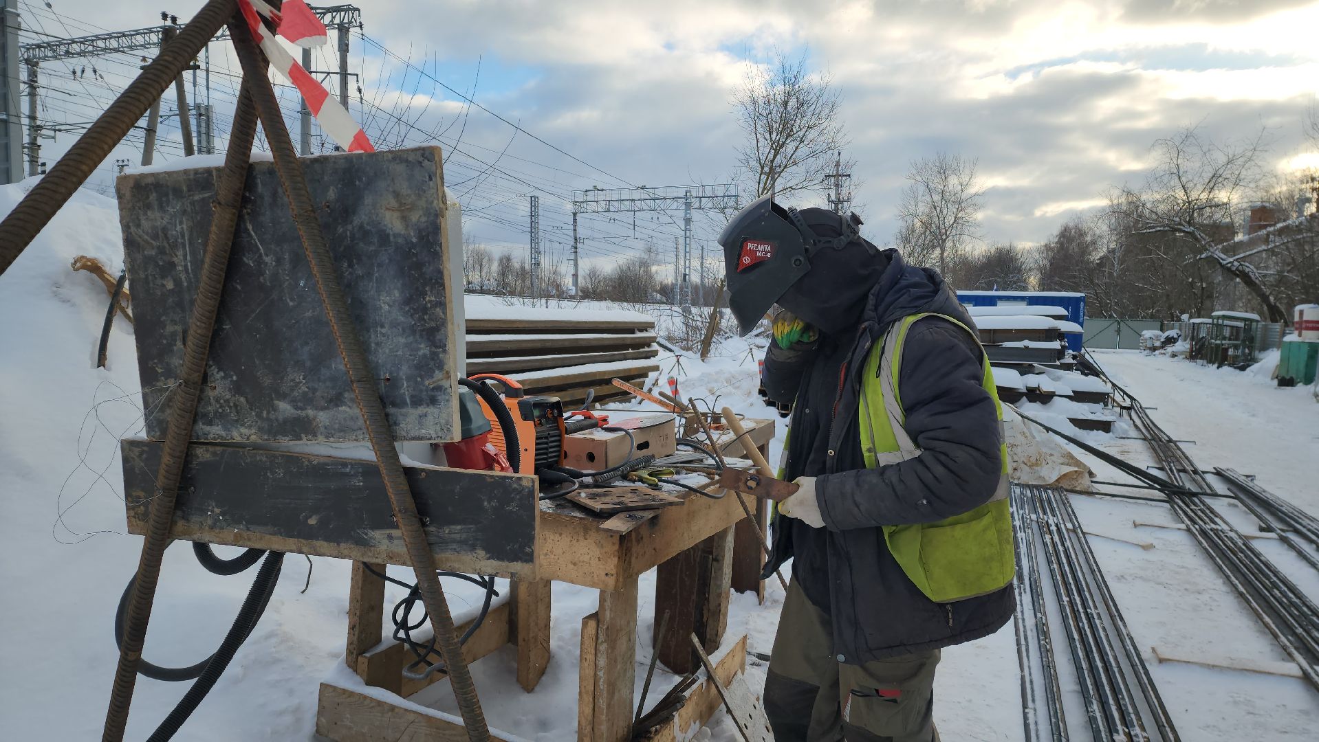 наземный переход, Строительство, Лобня, вертикалки,