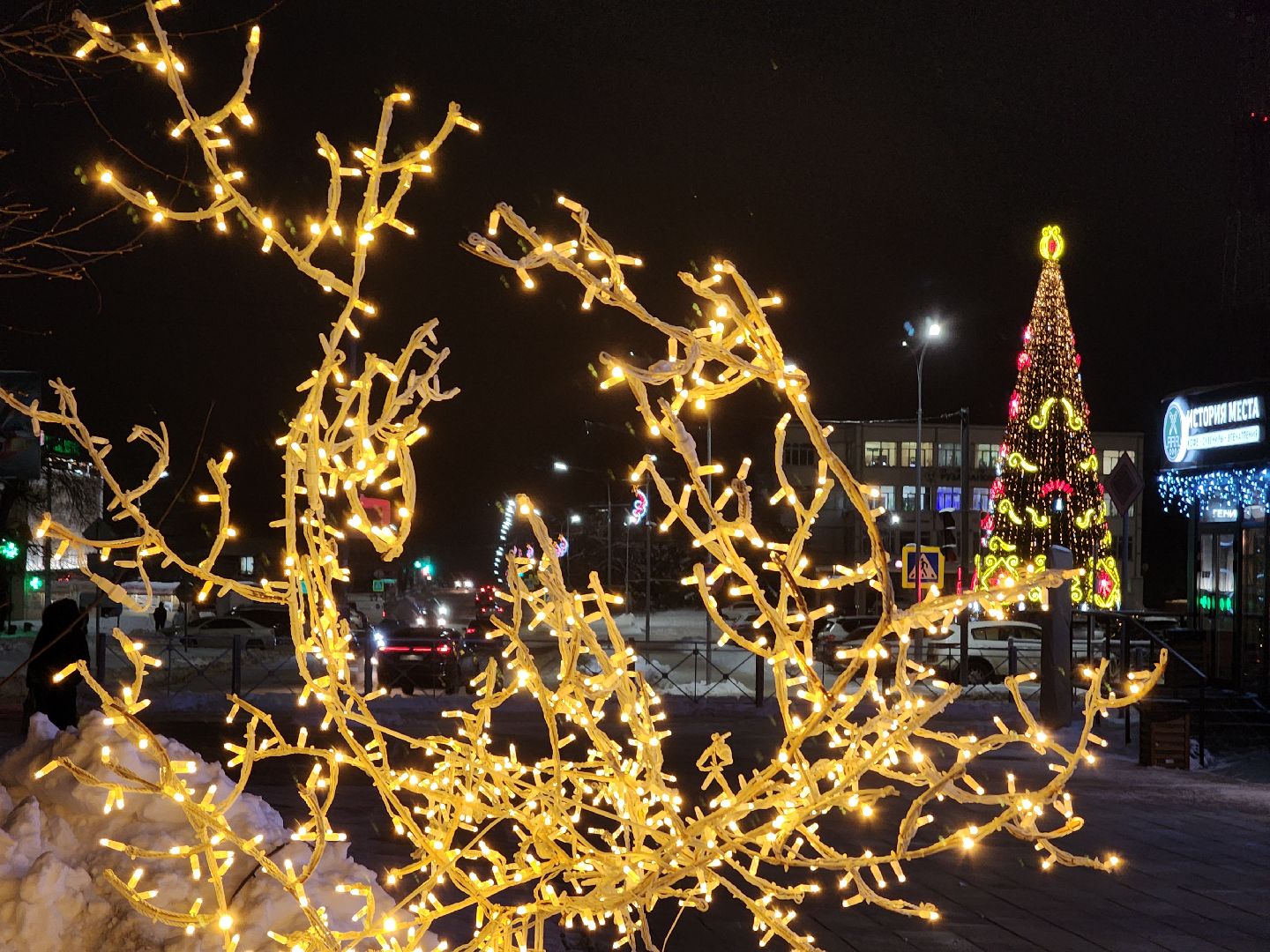 зима в подмосковье, зима в рузе, руза, новый год, украшение города к новому году, московская область, рузский городской округ, вертикалки,