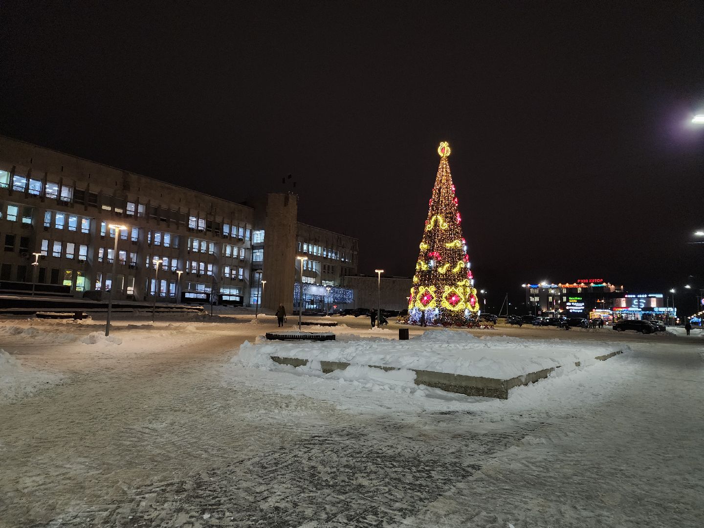 зима в подмосковье, зима в рузе, руза, новый год, украшение города к новому году, московская область, рузский городской округ, вертикалки,