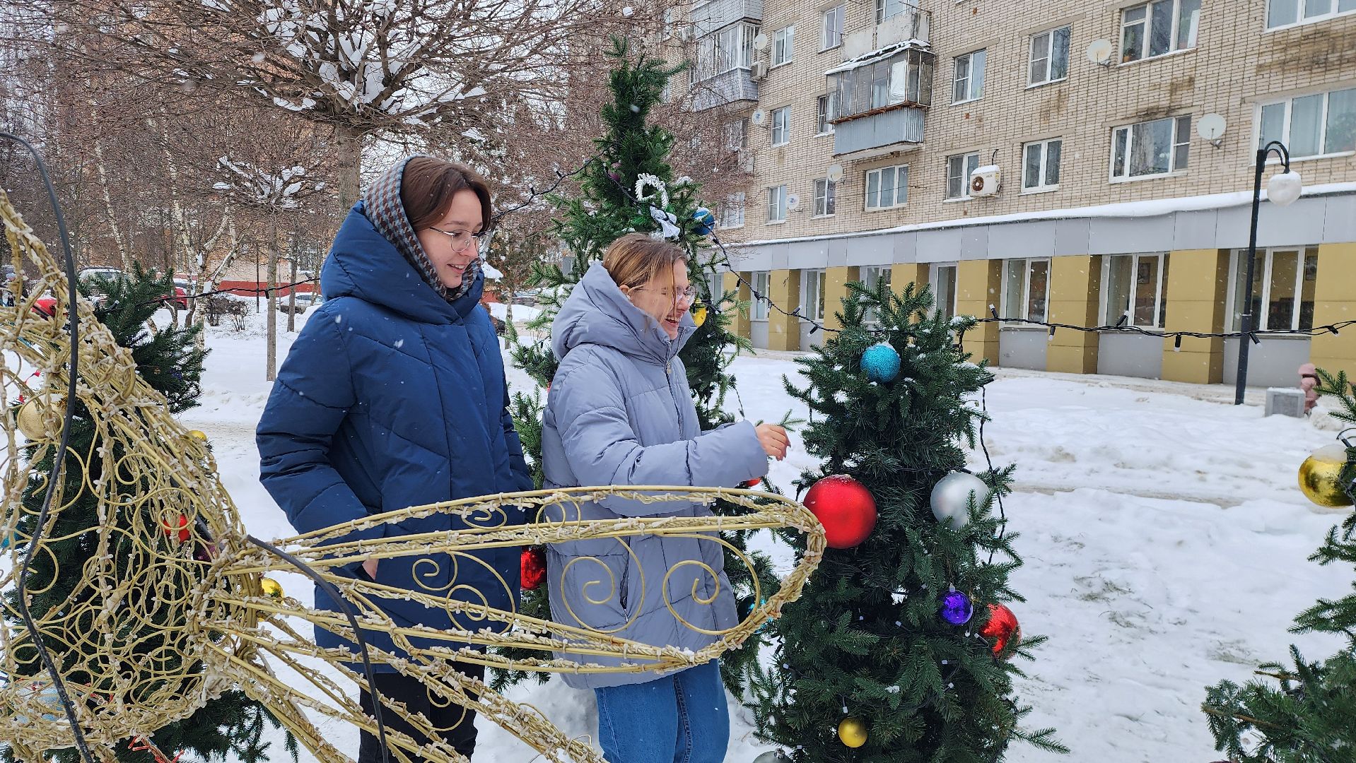 новый год, инсталляция, истра, вертикалки,