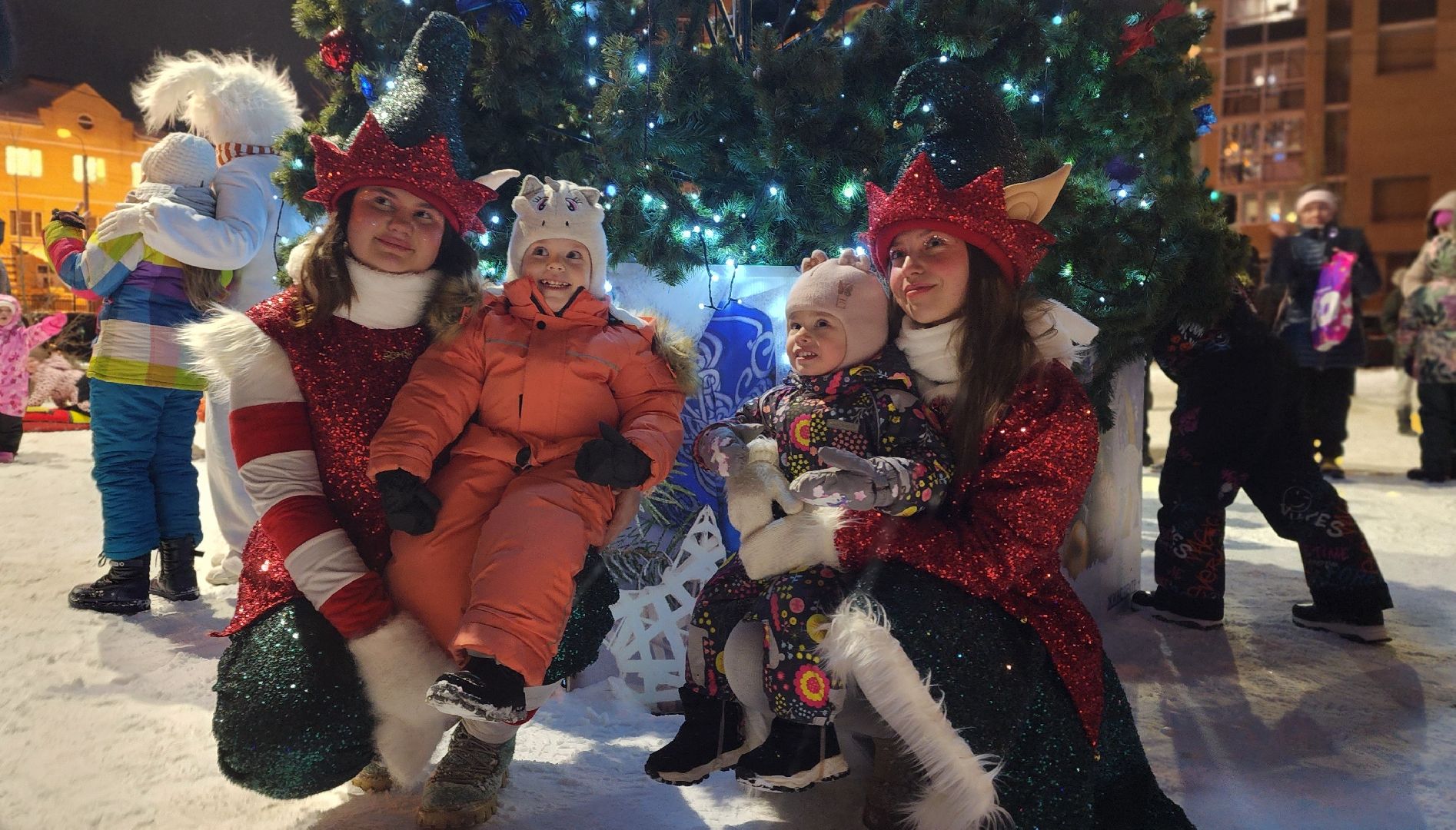 праздник, дети, Зима в Подмосковье, Лосино-Петровский,