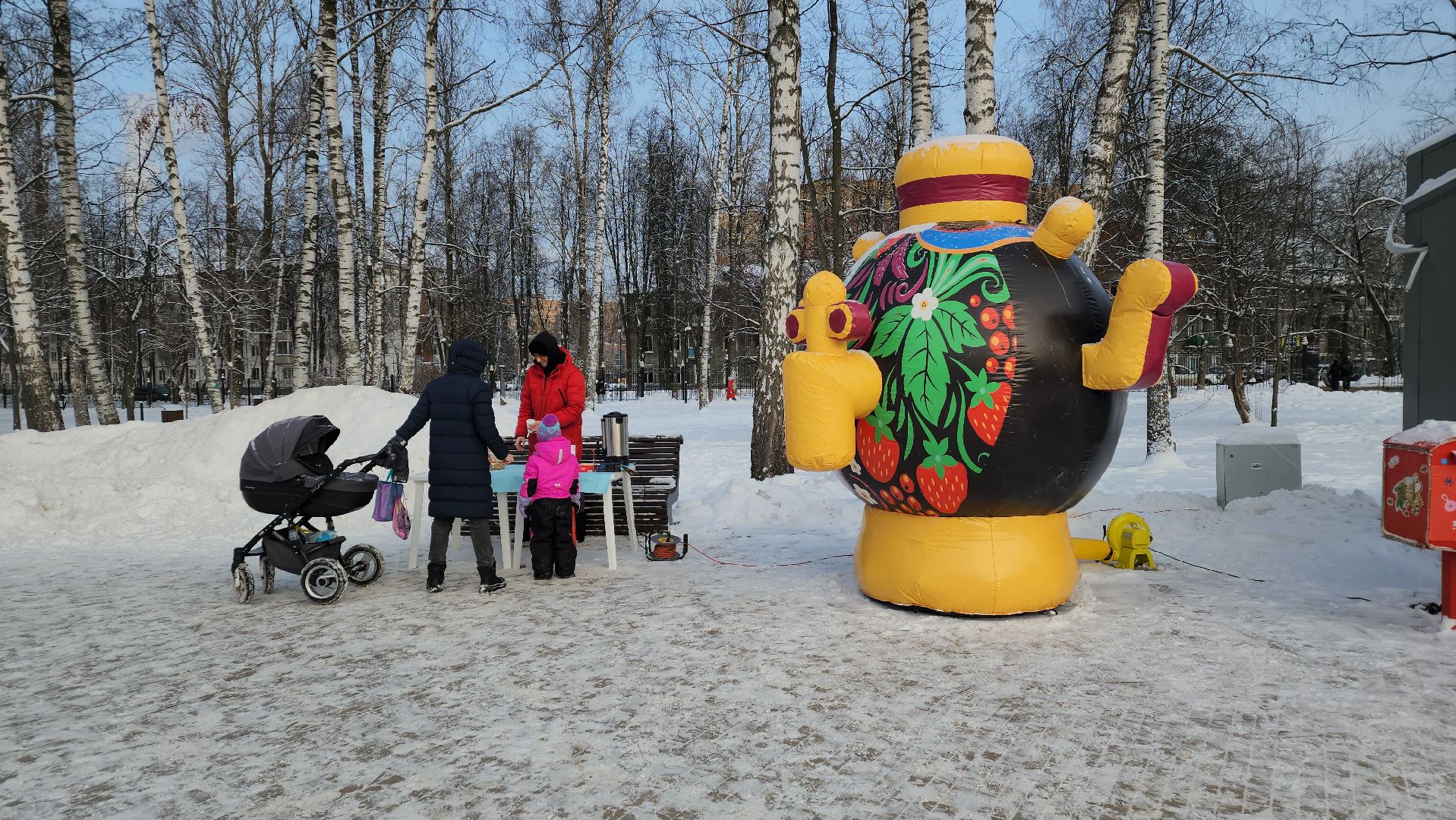 вертикалки, пушкино, центральный парк, самовар, баранки, самоварная станция, дети, семьи,