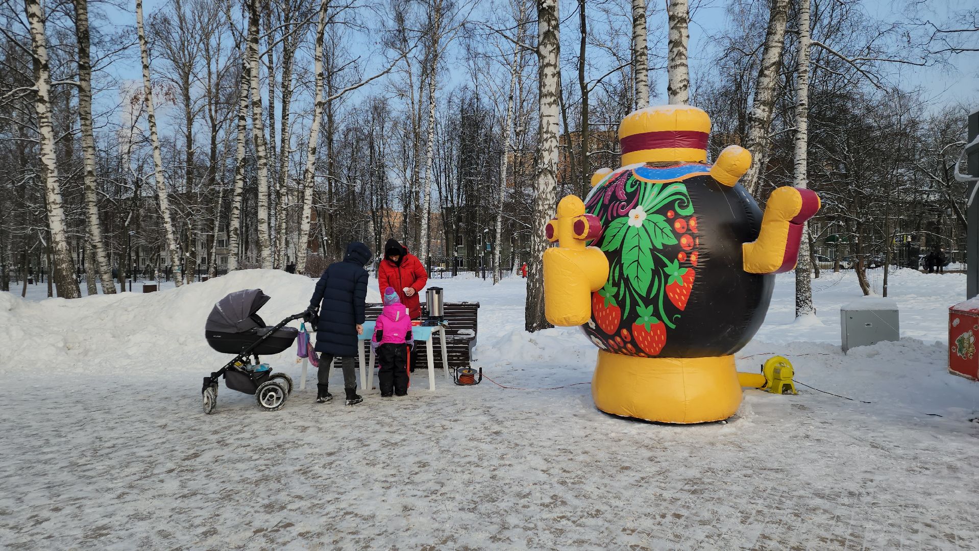 вертикалки, пушкино, центральный парк, самовар, баранки, самоварная станция, дети, семьи,