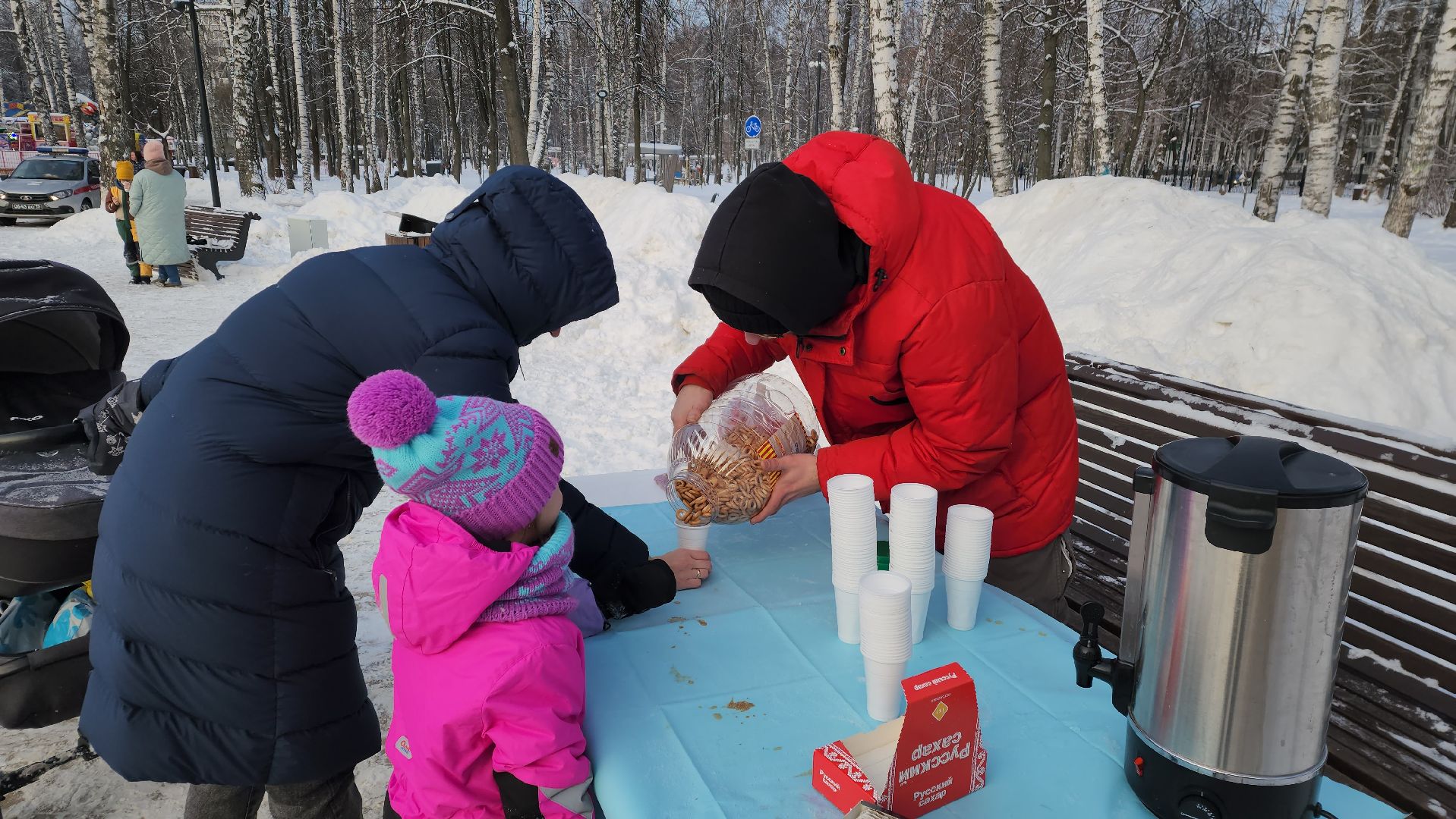вертикалки, пушкино, центральный парк, самовар, баранки, самоварная станция, дети, семьи,