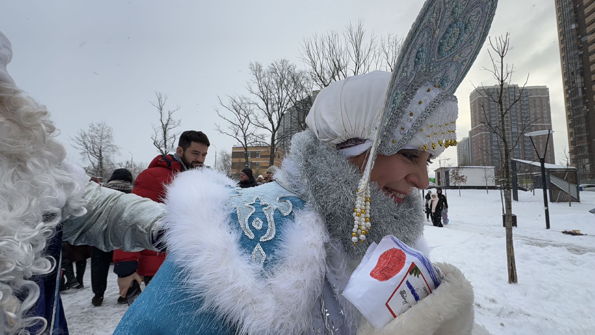 Одинцово, Сани деда мороза, почта деда мороза, вертикалка, вертикальное видео
