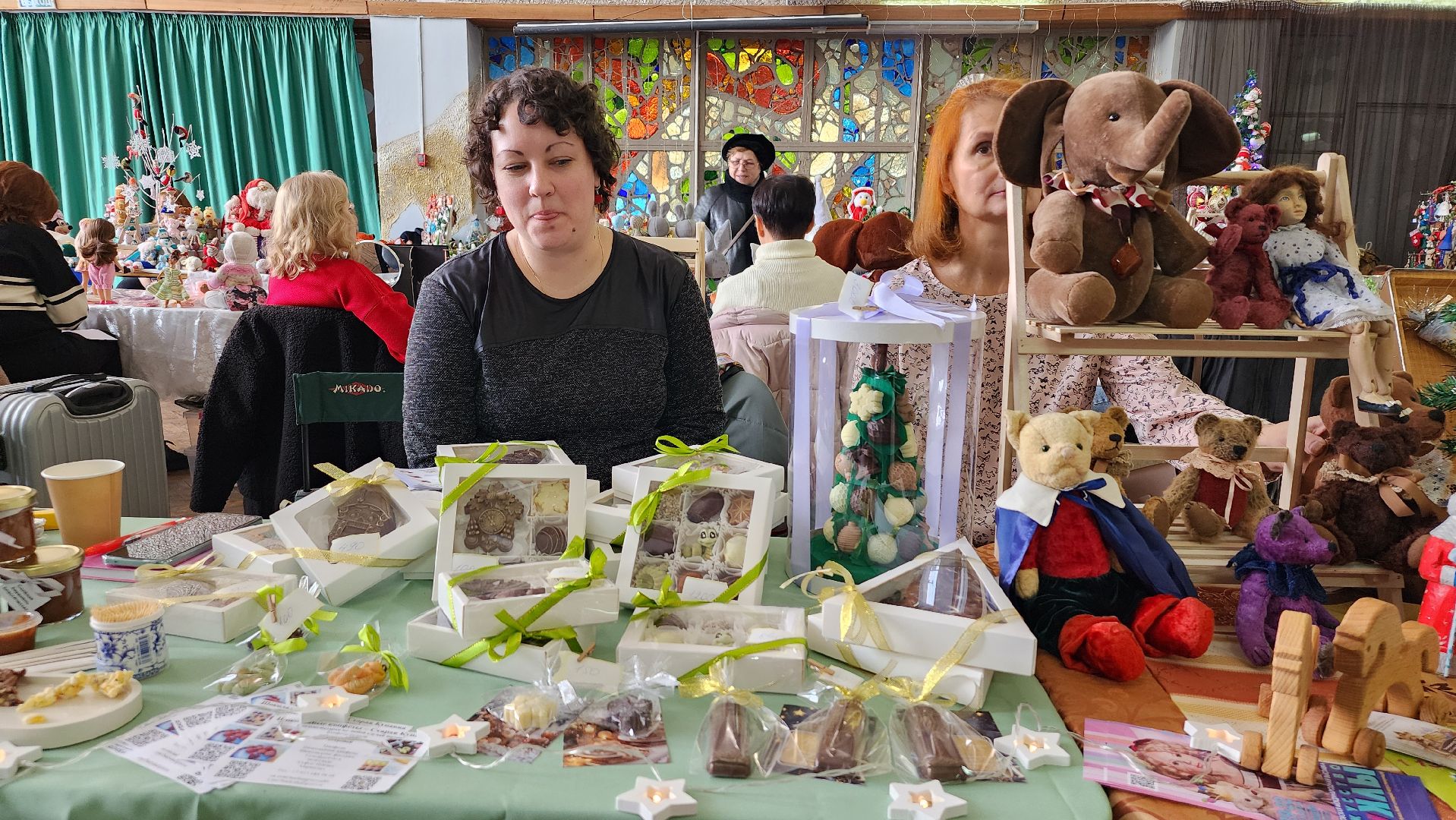 новогодняя ярмарка, ярмарка-продажа, клуб рукодельниц, Старая Купавна, Богородский городской округ, вертикалки