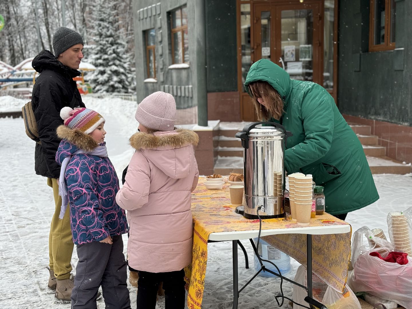 зима в подмомсковье, парки баранки, клоун Алекс, самоварная станция,Новогодняя ярмарка,праздничное мероприятие,