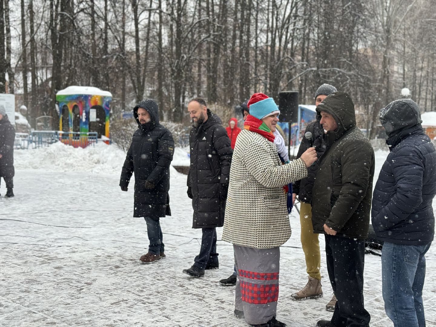 зима в подмомсковье, парки баранки, клоун Алекс, самоварная станция,Новогодняя ярмарка,праздничное мероприятие,