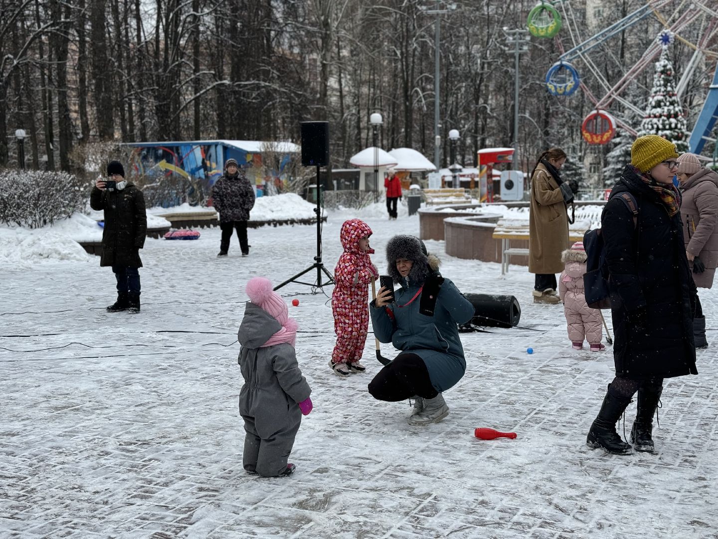 зима в подмомсковье, парки баранки, клоун Алекс, самоварная станция,Новогодняя ярмарка,праздничное мероприятие,