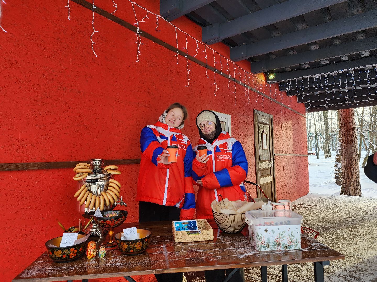 парк, парк пехорка, чай, самовар, самоварная станция, волонтер, волонтеры, волонтеры подмосковья, вертикалки,