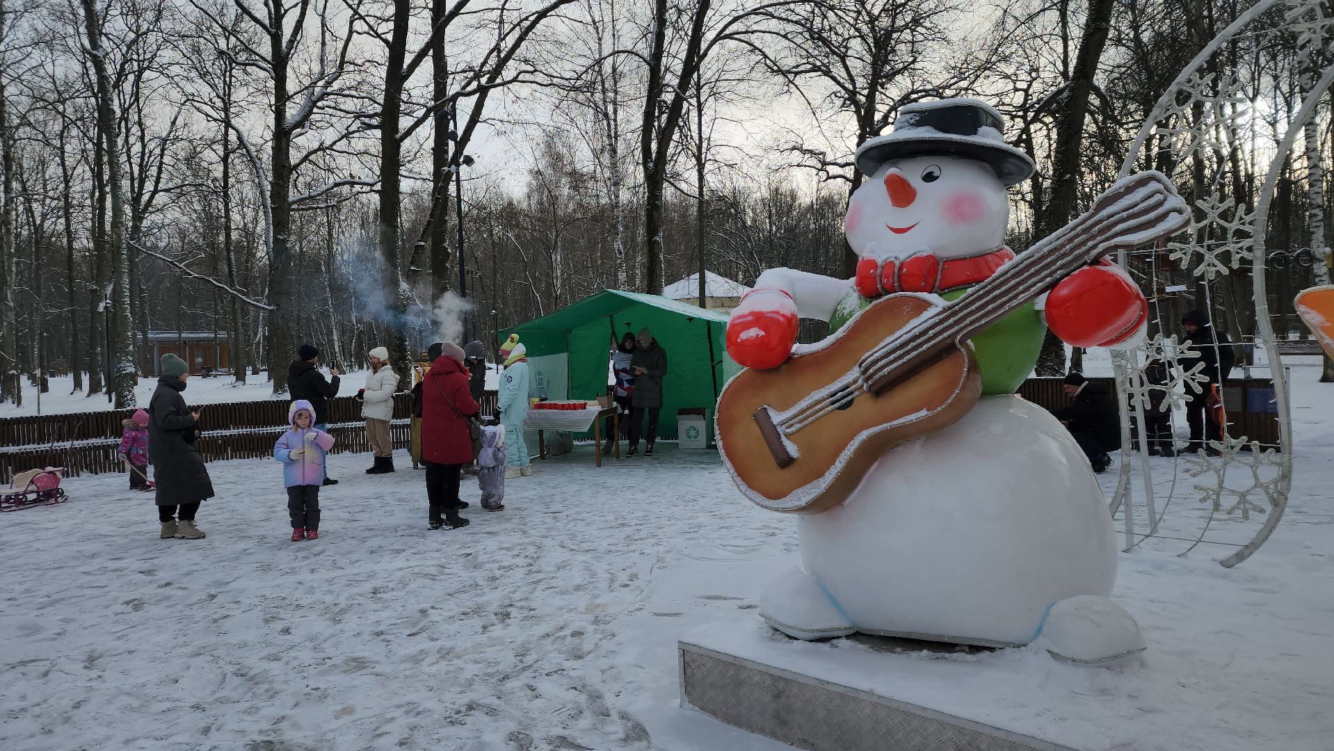 ступино, парки баранки, зима в Подмосковье,