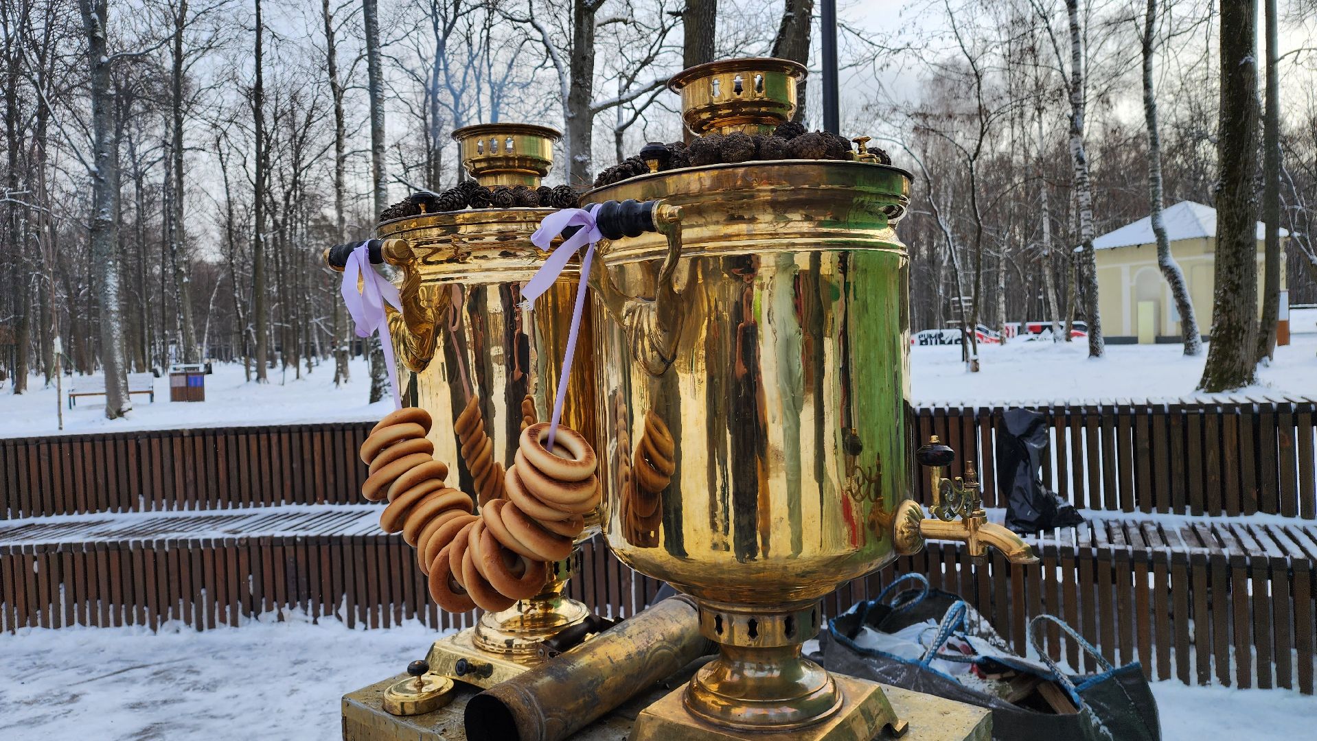 ступино, парки баранки, зима в Подмосковье,