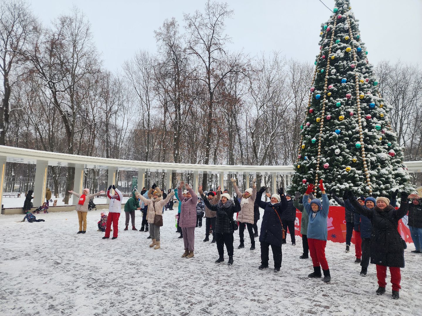 парк талалихина, подольск, активное долголетие, флешмоб,