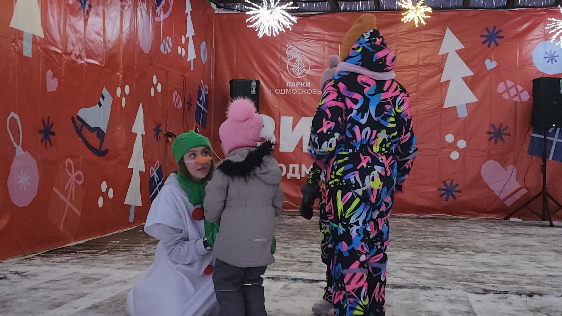 зима в подмосковье, Парк, вертикалки,