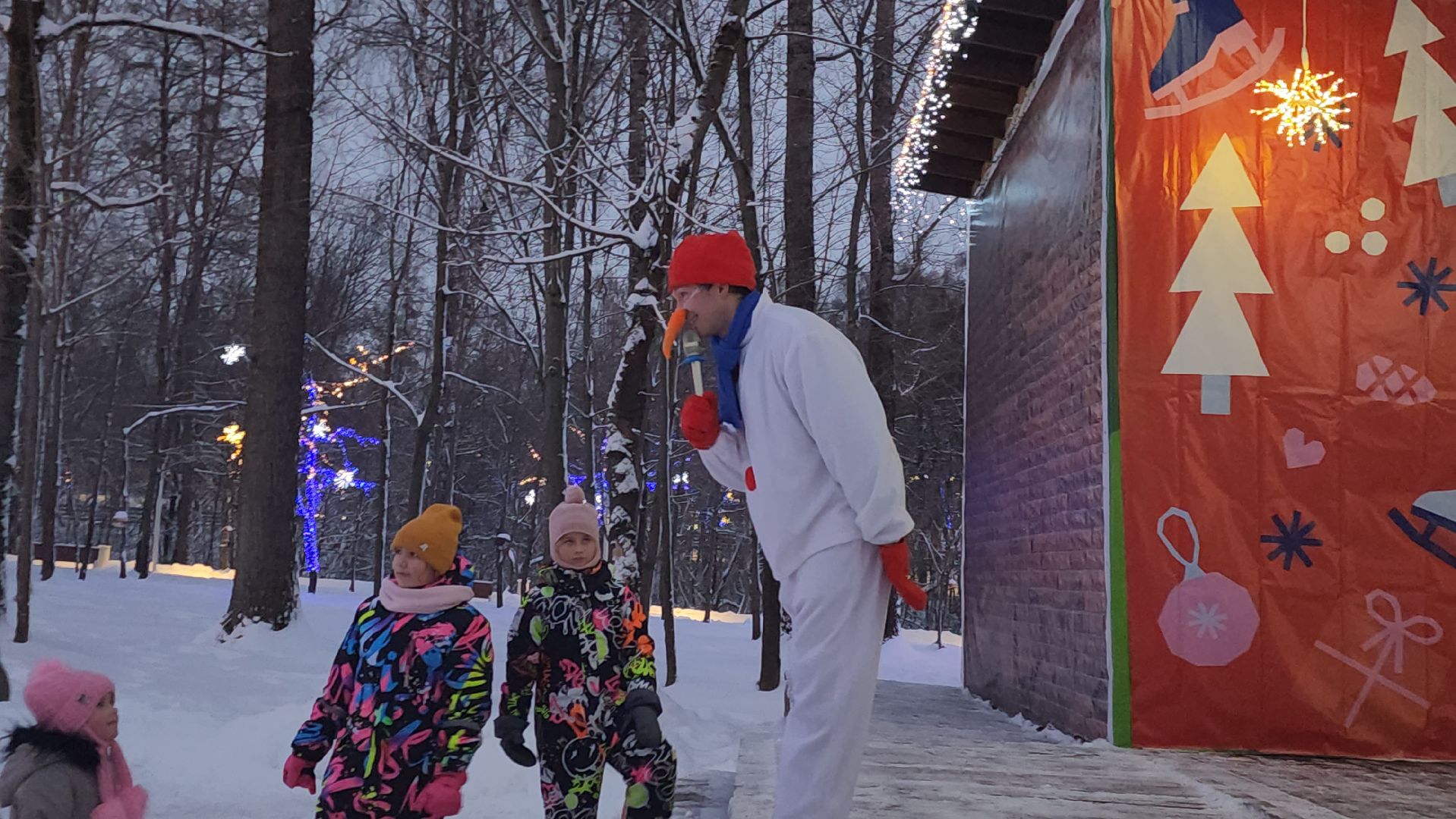 зима в подмосковье, Парк, вертикалки,