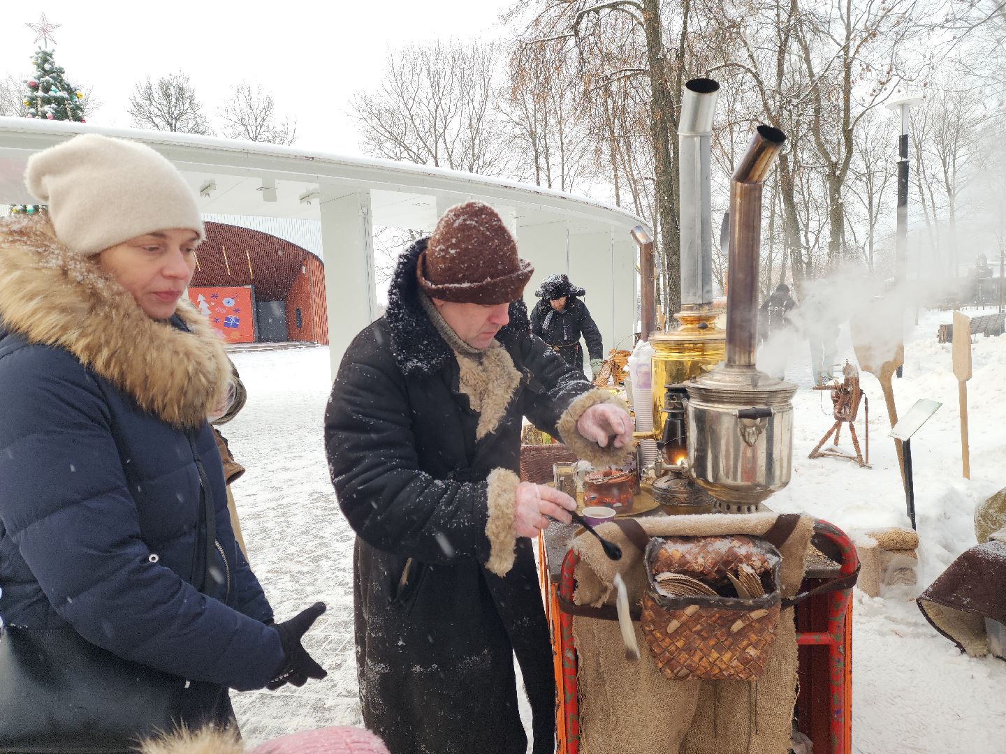 подольск, парк имени талалихина, парки баранки, зима в подмосковье,