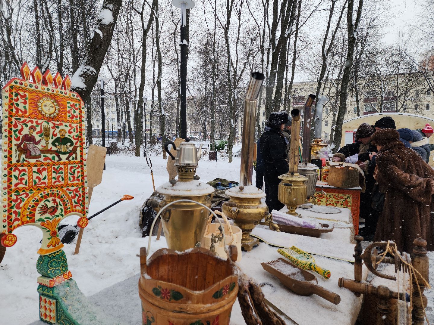 подольск, парк имени талалихина, парки баранки, зима в подмосковье,