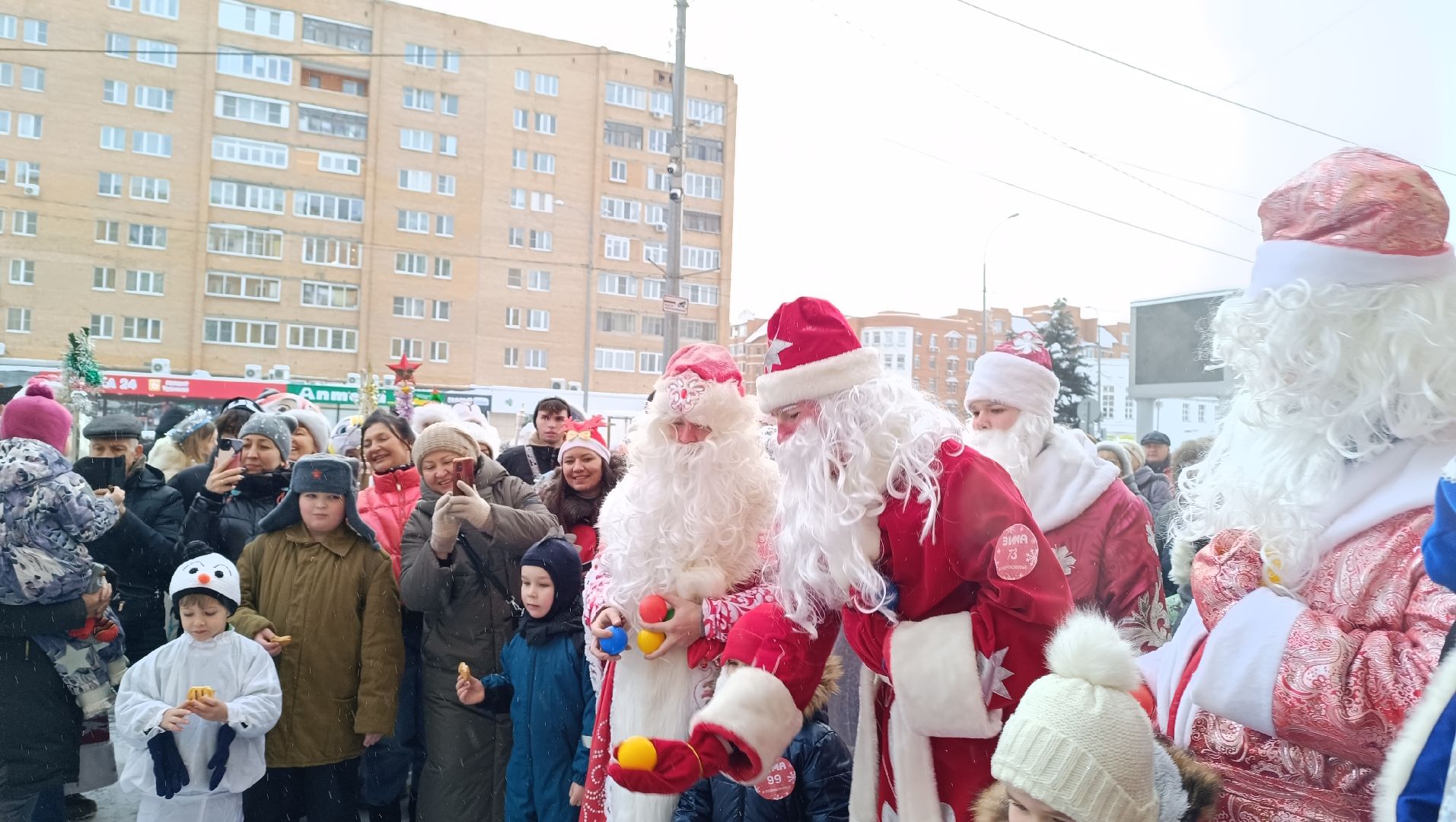 новый год, лобня, дед мороз, вертикалки,