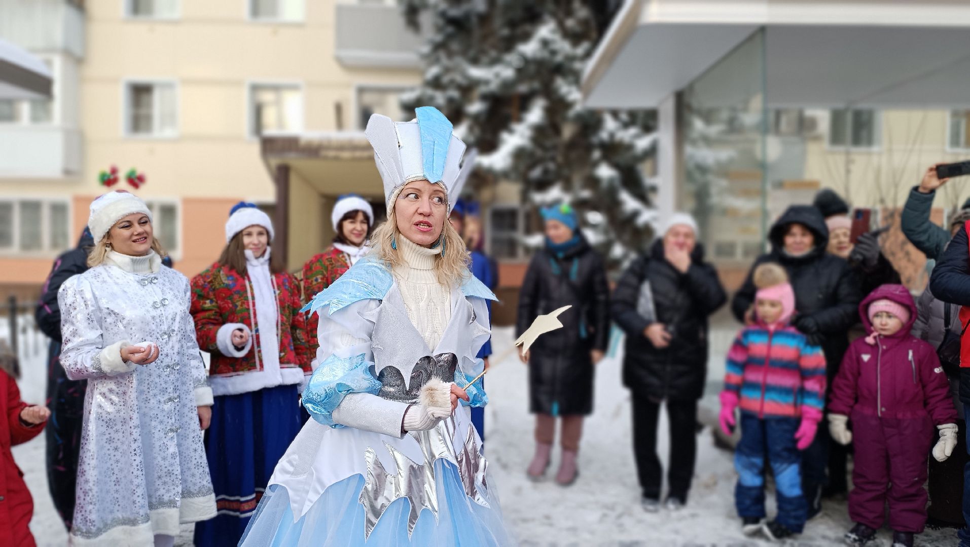 новый год, лобня, дед мороз, вертикалки,