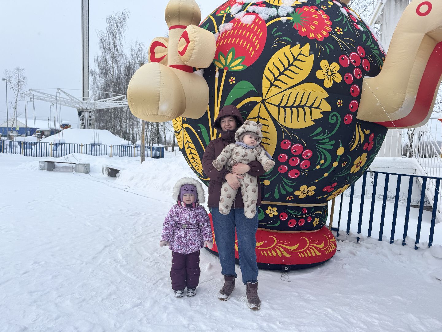 шаховская, фотозона, зима в подмосковье, баранки, самовар, самоварная станция, вертикалки,