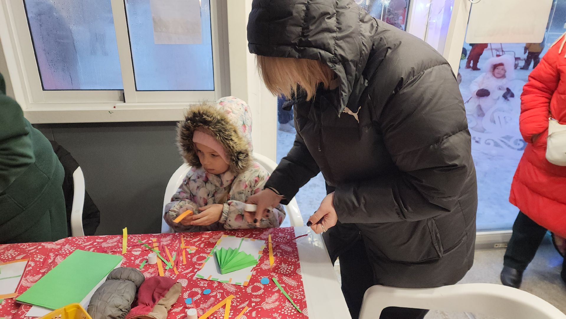 вертикалки, пушкино, мастер класс, дети, аппликация, новогоднее настроение, новый год, дети и родители,