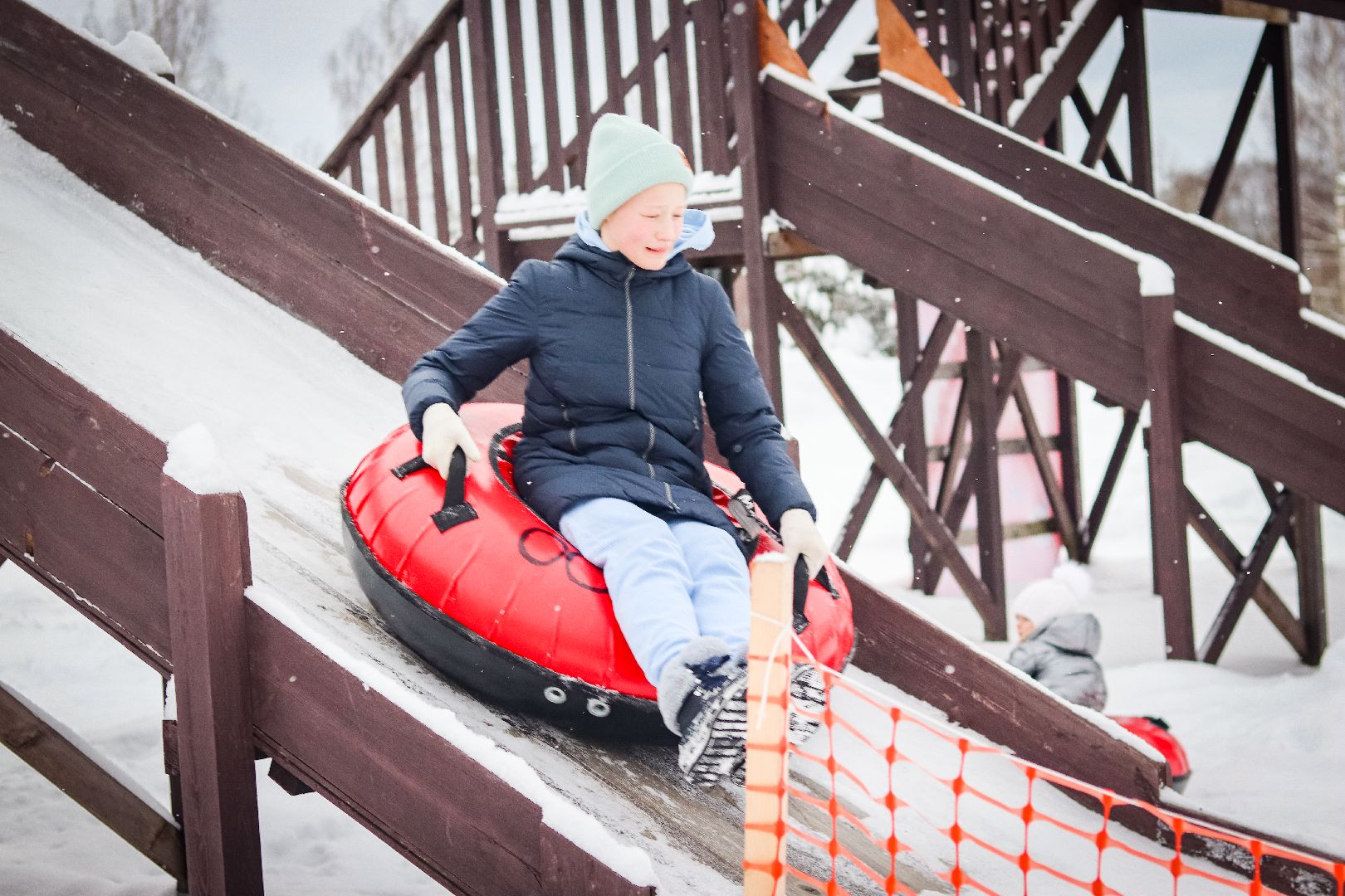 Клин, общество, тюбинговые горки, ВЕРТИКАЛКИ, зима в подмосковье,