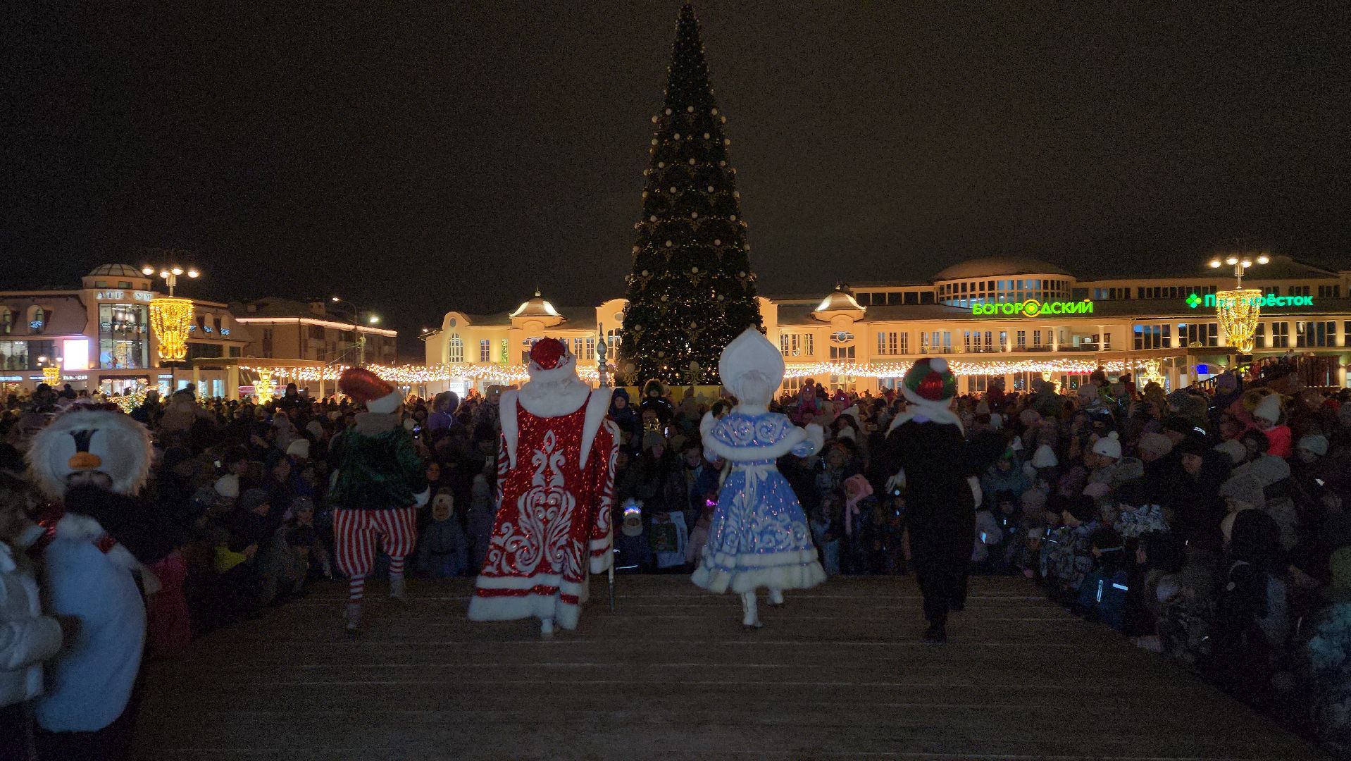 Новый год, интерактивное шоу, Фонтанная площадь, ногинск, Богородский городской округ, вертикалки