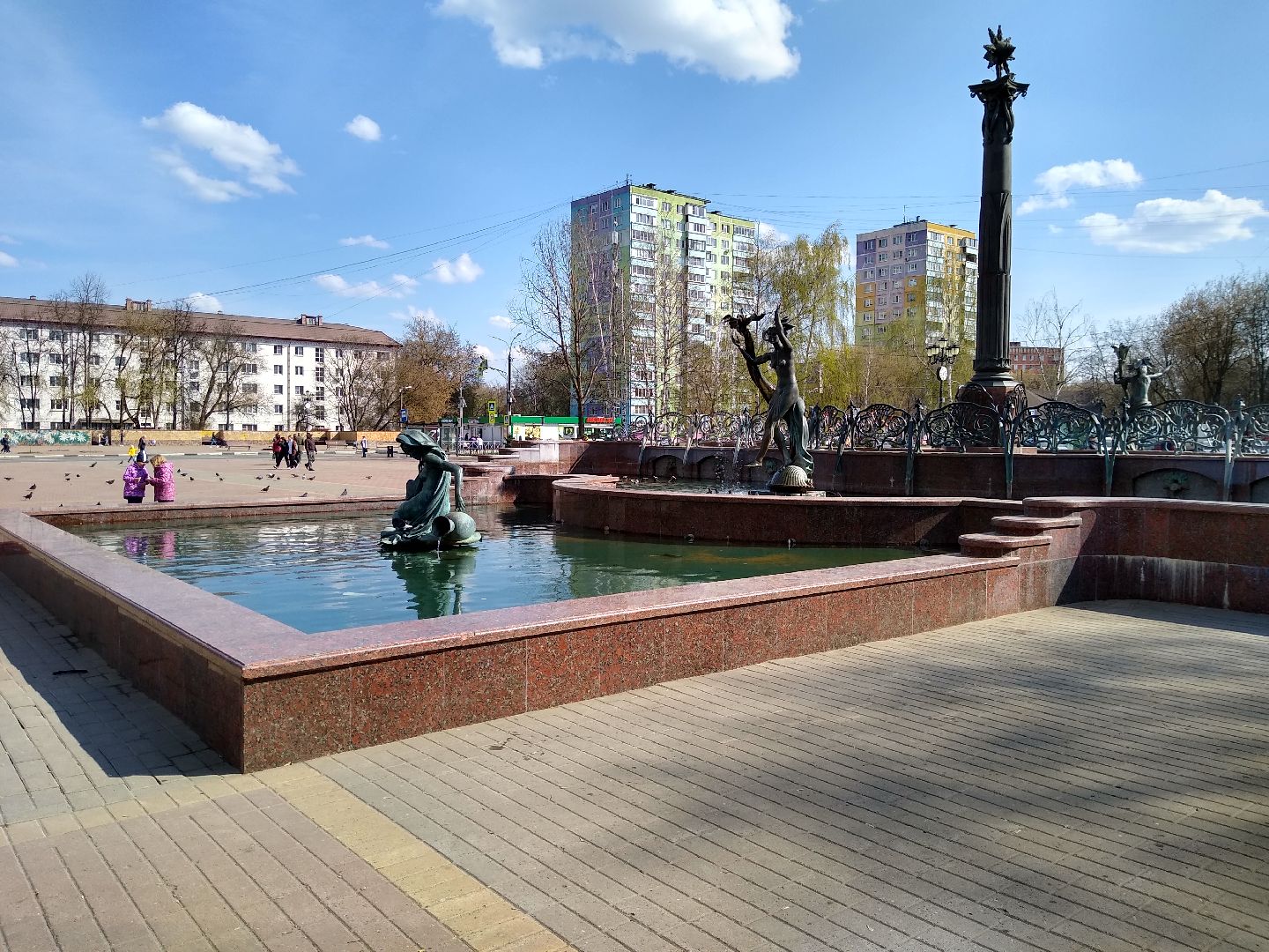 Раменское, благоустройство, фонтан