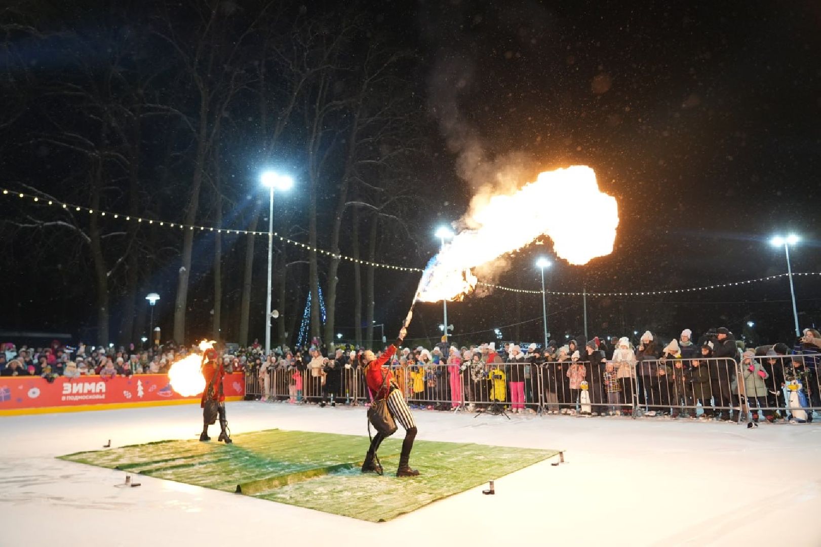 Зима в Подмосковье, Зима в парках, Парки МО, Сергиев Посад, Каток, Губернатор МО, Каток с искусственным льдом, Сергиево-Посадский городской округ, Скитские пруды, вертикалки,