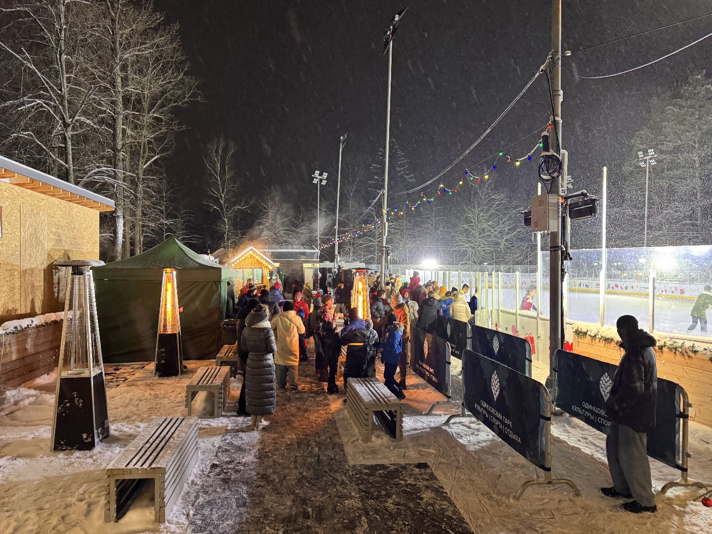 одинцовский парк культуры спорта и отдыха, ледовое шоу, зима в Подмосковье, вертикалка, вертикальное видео,