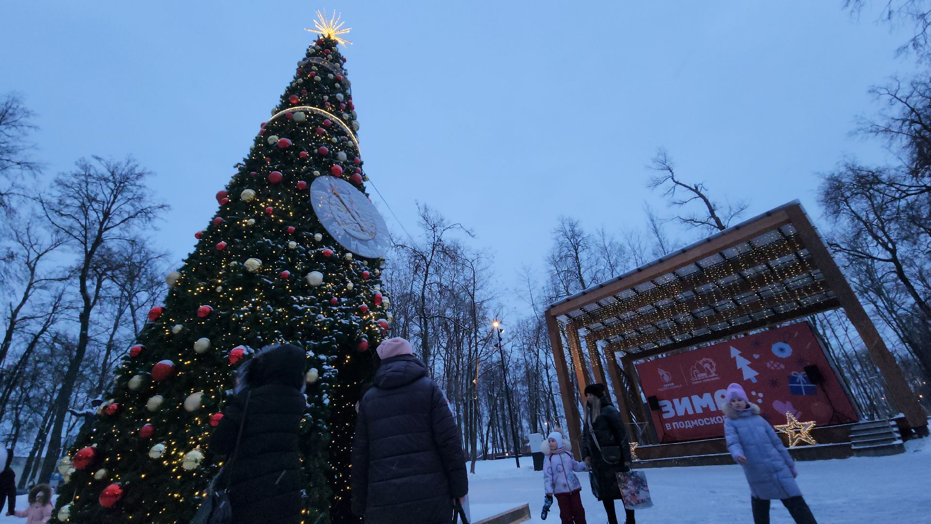 серпухов, юлия молостова, первый канал, программа доброе утро, парк имени олега степанова, портал желаний, новогодняя елка,