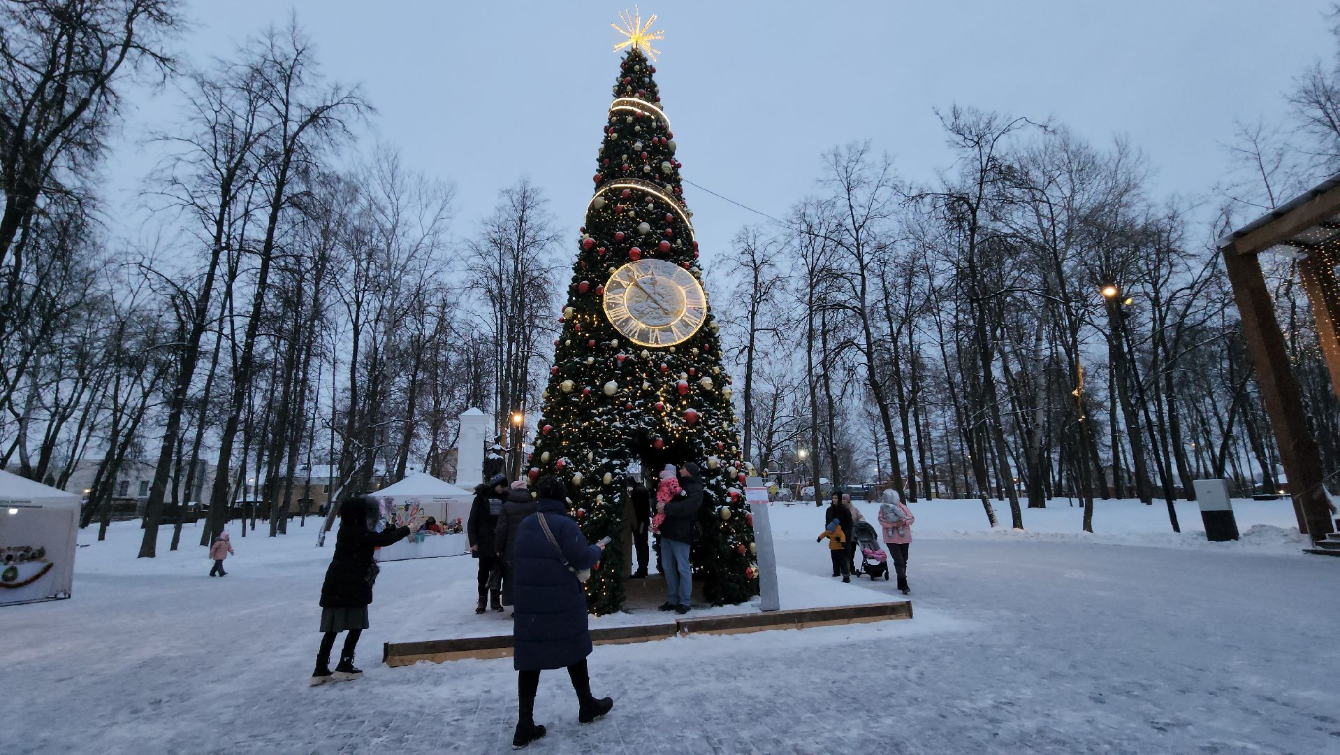 серпухов, юлия молостова, первый канал, программа доброе утро, парк имени олега степанова, портал желаний, новогодняя елка,