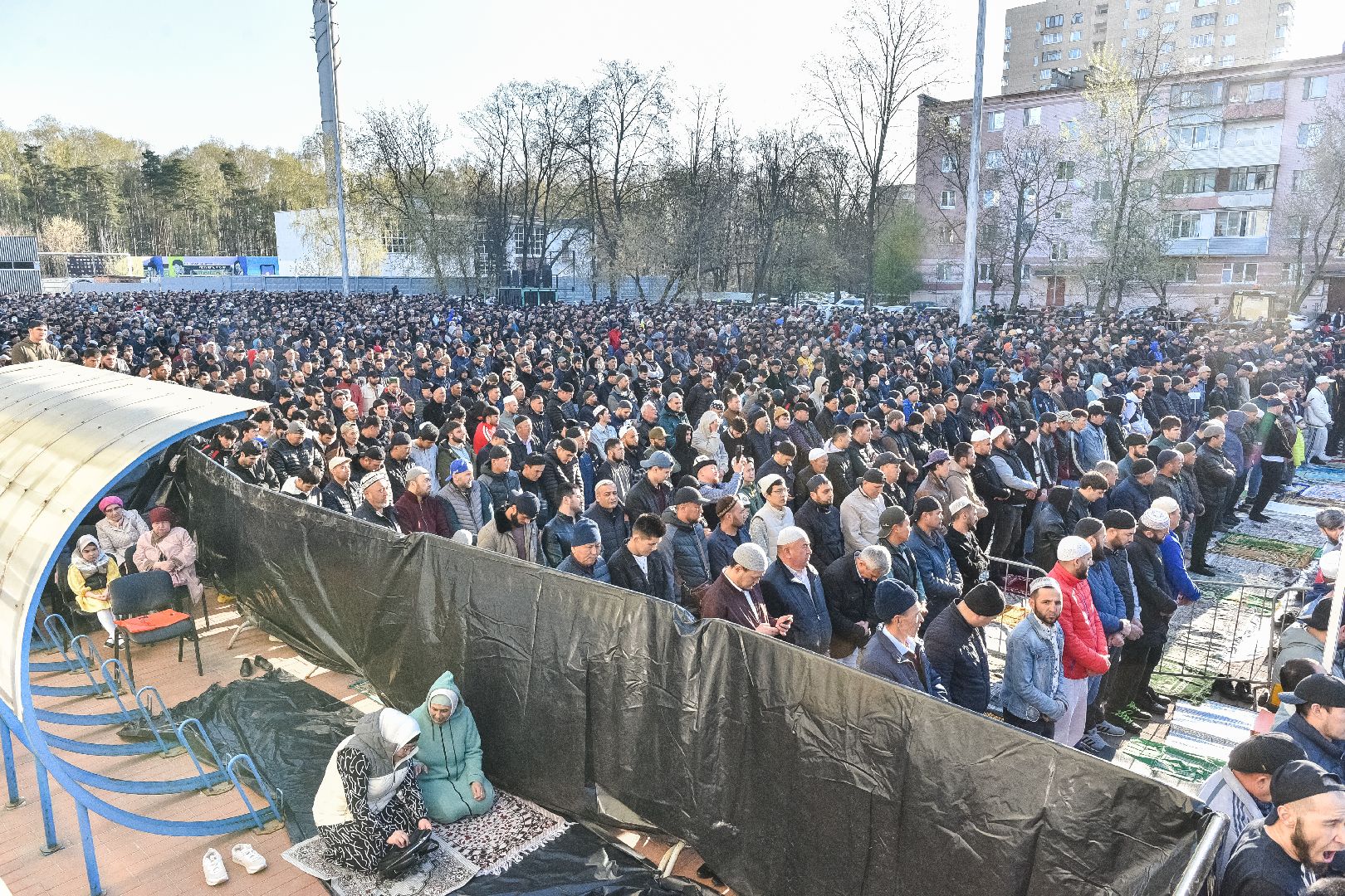 Балашиха, Ураза-байрам, намаз, проповедь, мусульманский праздник, пост, Рамадан, имам-хатыб