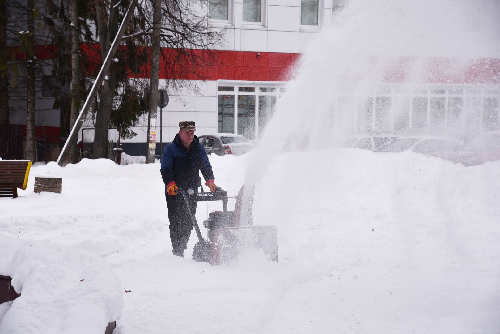 лотошино, сквер победы, добродел, уборка снега, благоустройство, вертикалки,