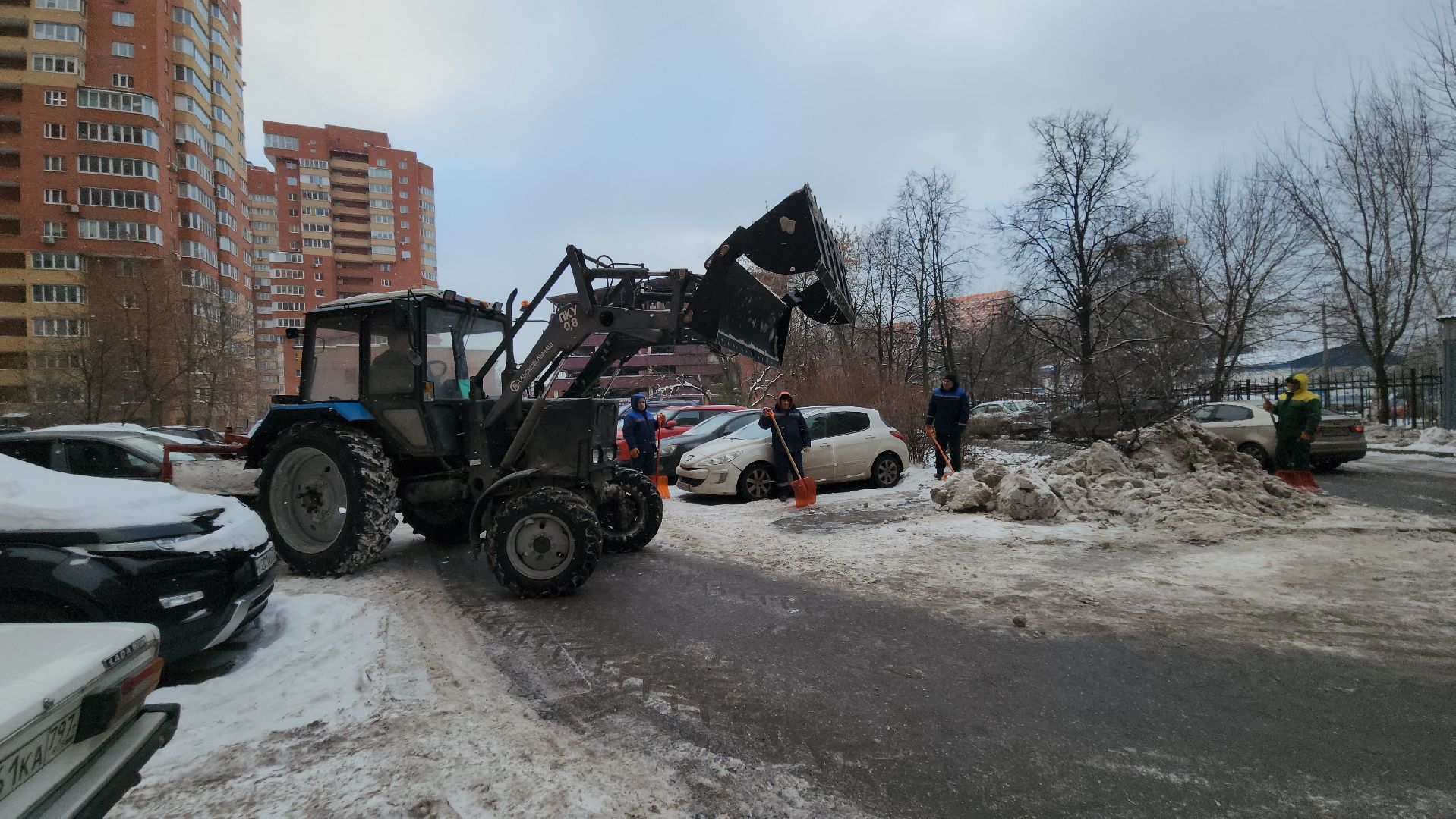 люберцы, уборка снега, управляющая компания, спецтехника, вертикалка,