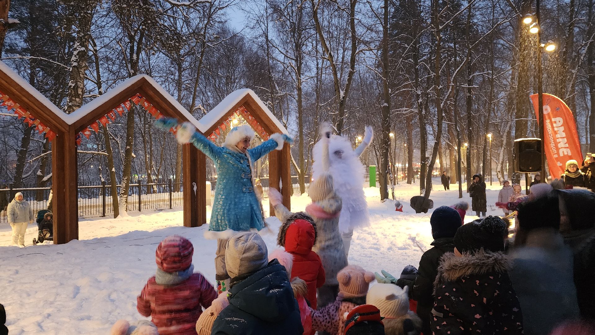 Зима в Подмосковье, парки Подмосковья, Лосино-Петровский,