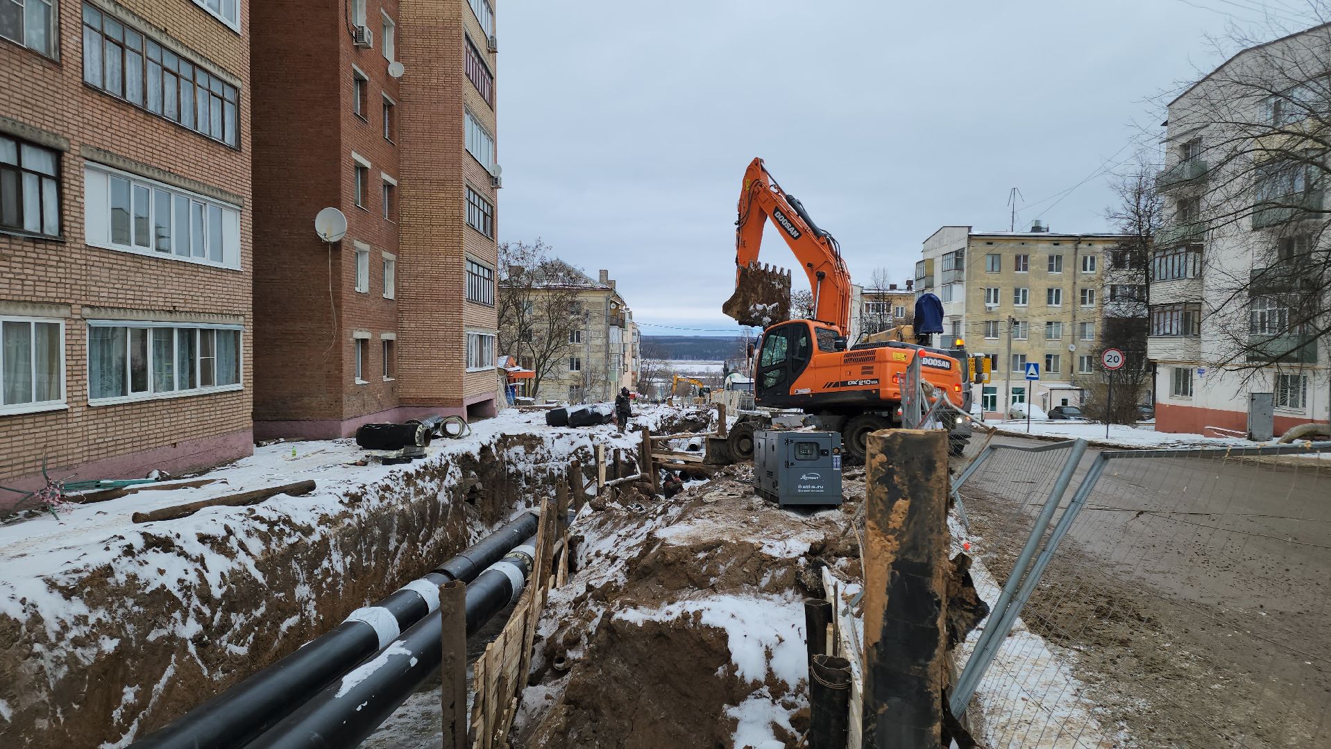 кашира, теплотрасса, модернизация сети теплоснабжения, строительство, вертикалки,