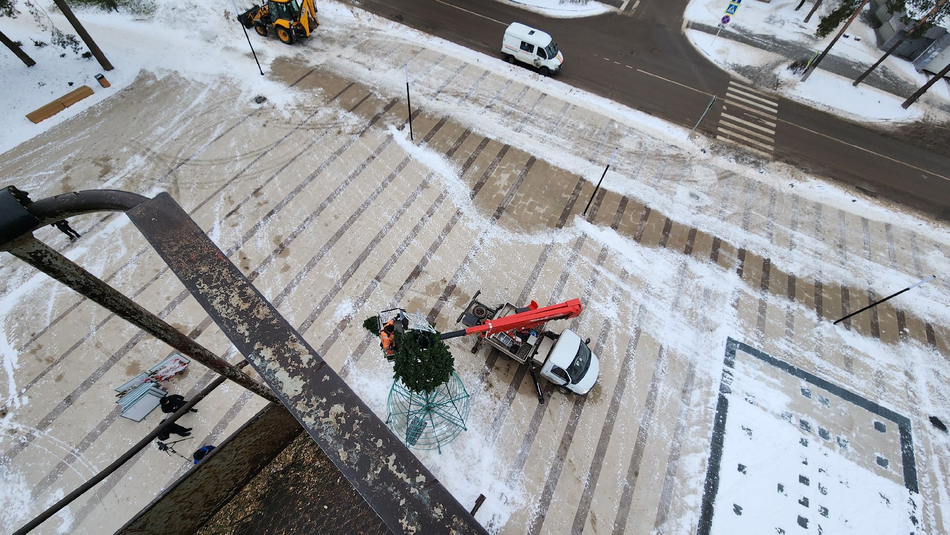 Протвино, Елка у дк, Новый год, Комбинат благоустройства, Г о серпухов, вертикалки,