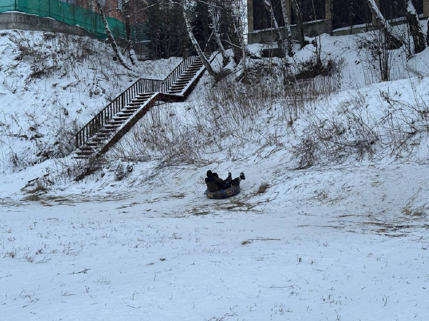 тюбинговая горка, парки, парки домодедово,