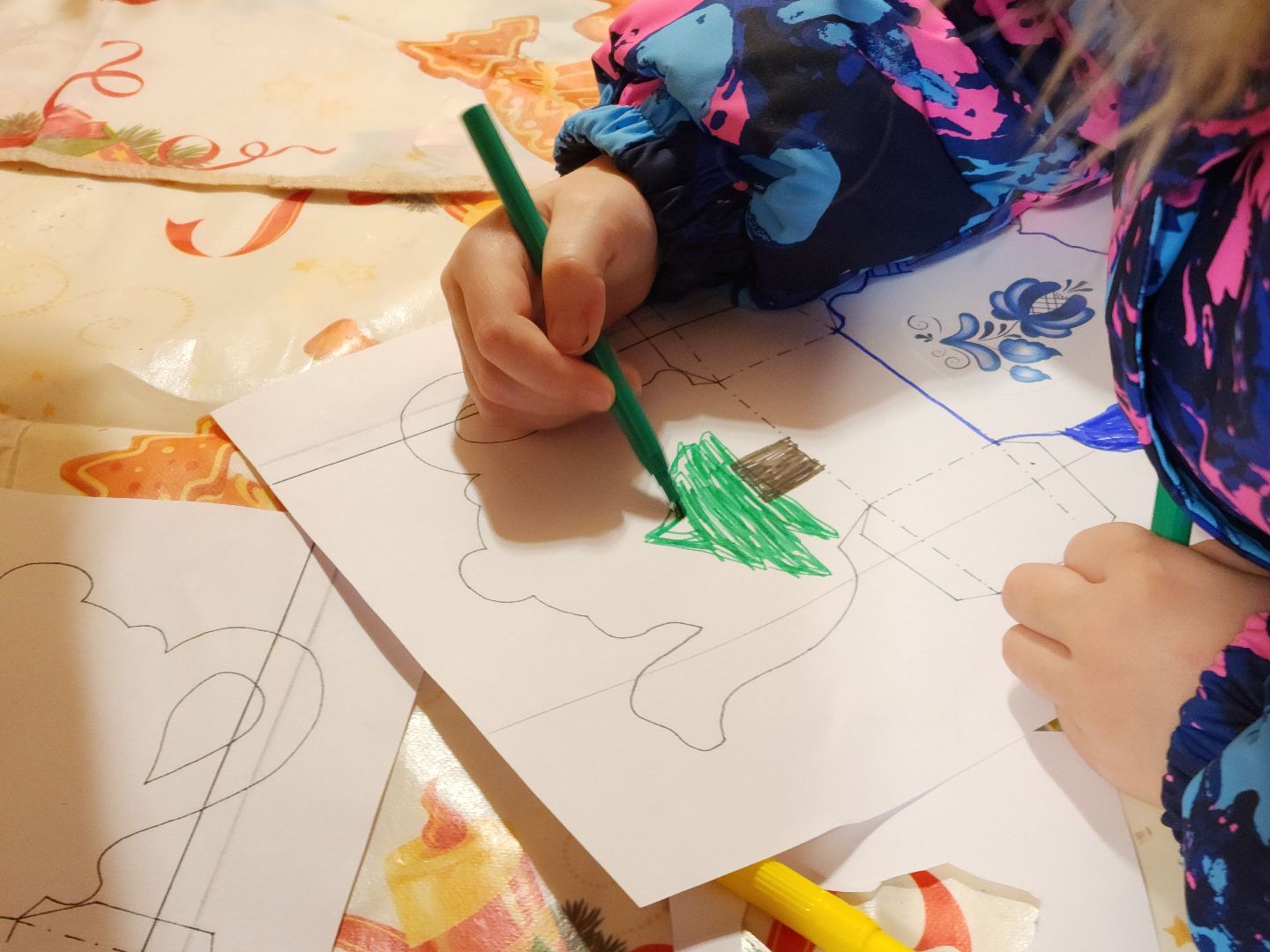 Дети, мастер класс, новый год, вертикалки,