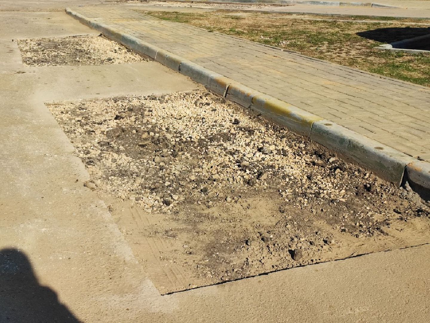 Серебряные Пруды, ямочный ремонт