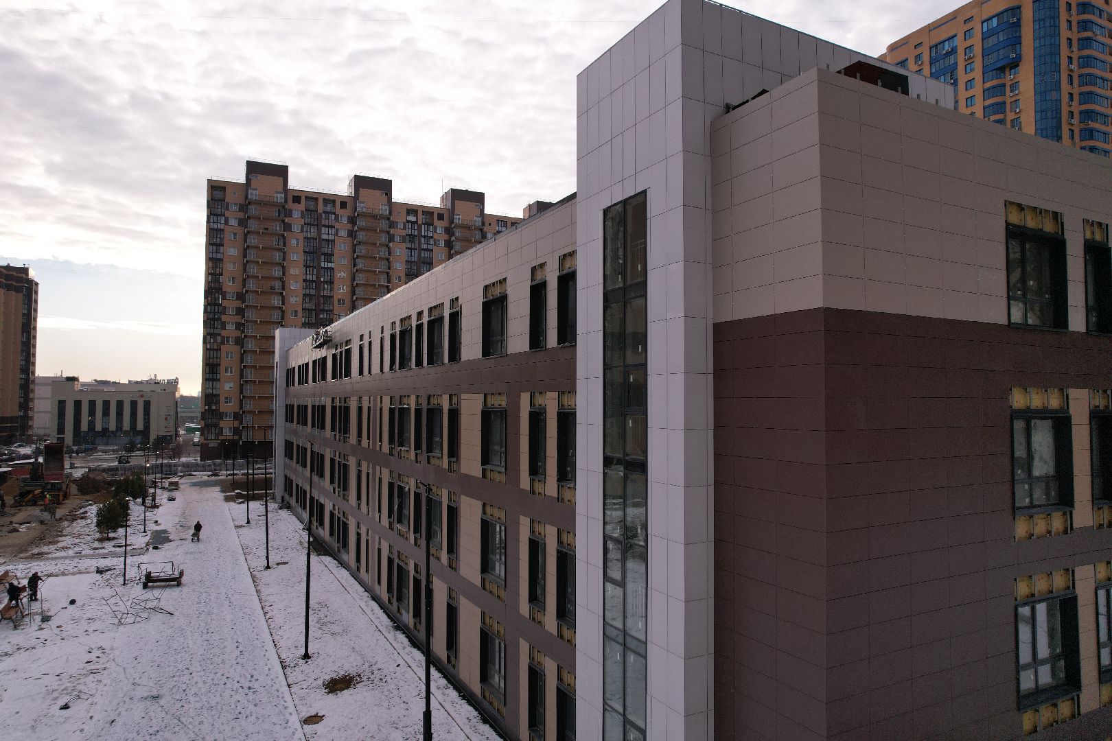 видео с коптера, школа, реутов,