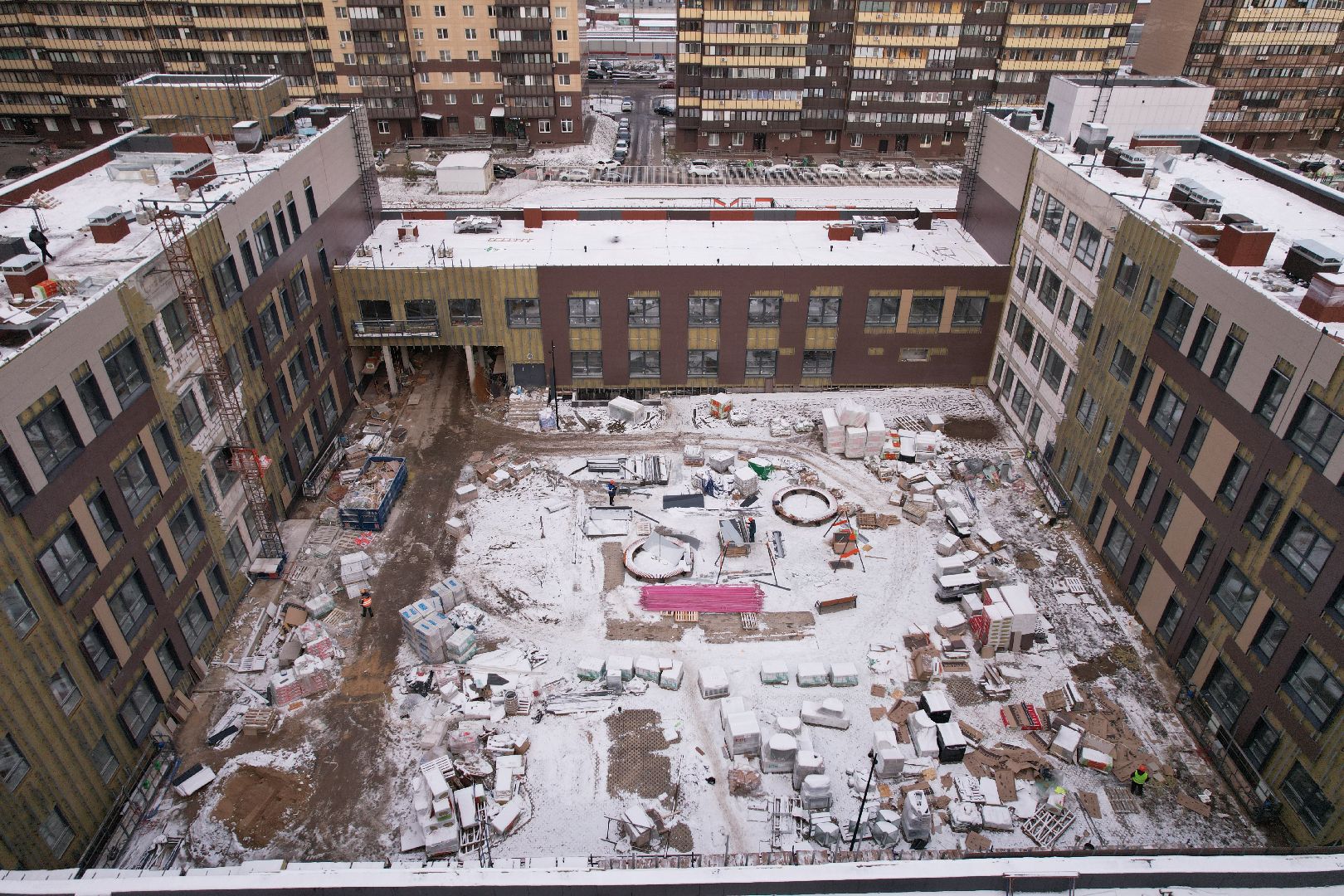 видео с коптера, школа, реутов,