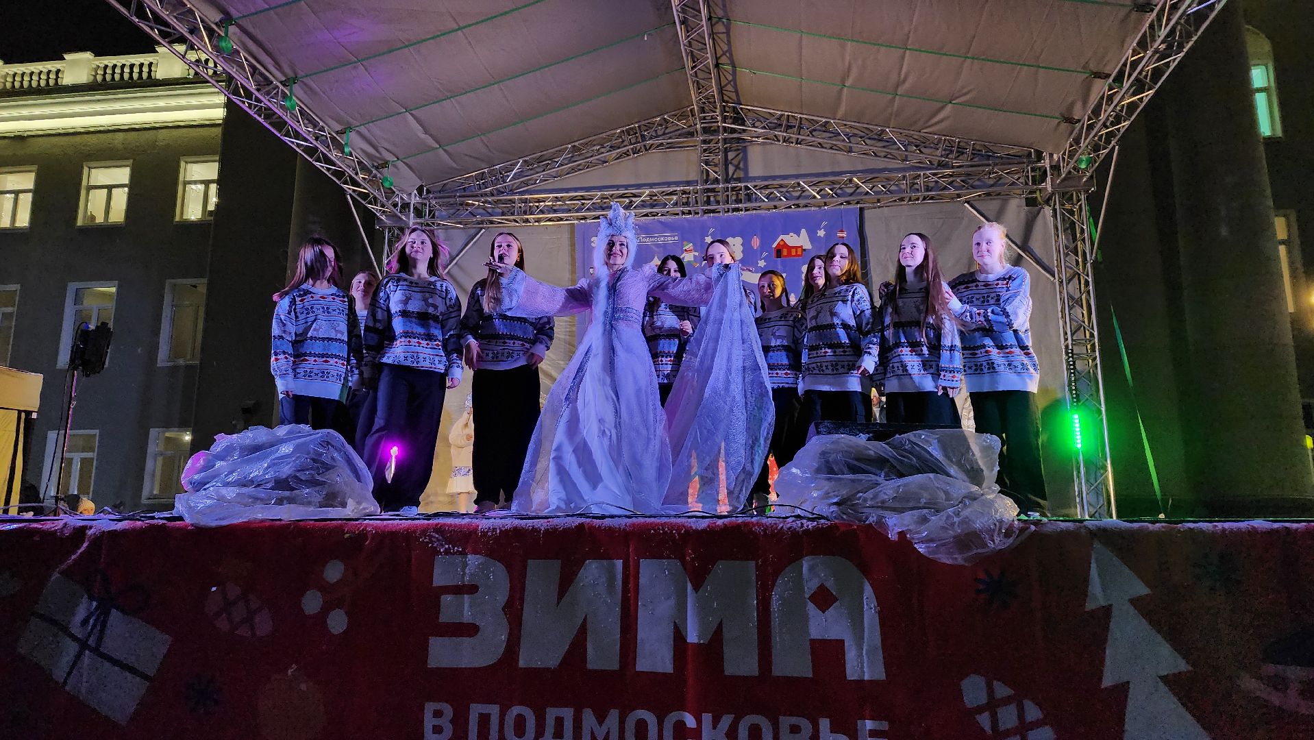 ступино, зима в подмосковье, елки,